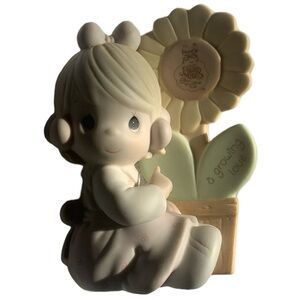 Precious Moments A Growing Love Bisque Porcelain Ornament (c) 1987